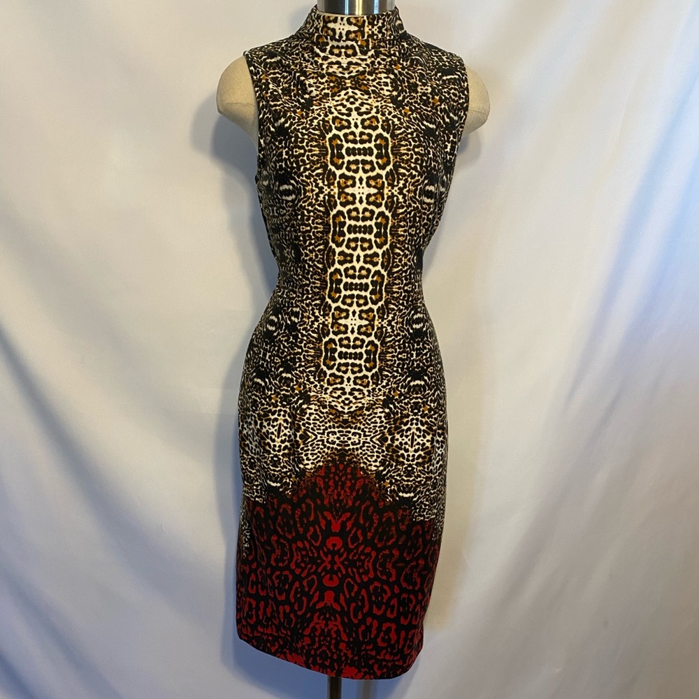 Brand:Venus, animal print multi color dress